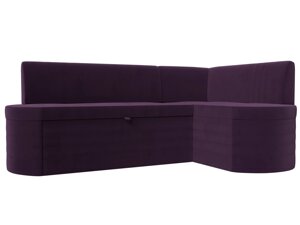 Кухонный угловой диван Токио правый угол | Фиолетовый