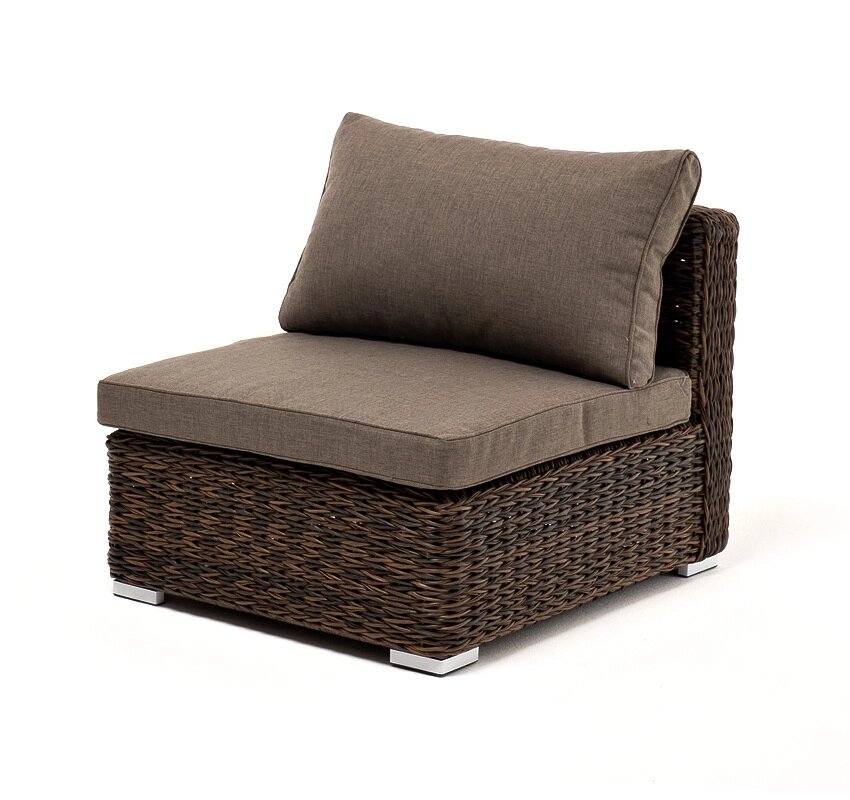 "Лунго" модуль диванный прямой с подушками, цвет коричневый (гиацинт) от компании M-Lion мебель - фото 1