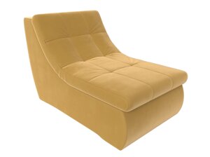 Модуль Холидей кресло, микровельвет, желтый
