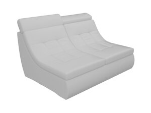 Модуль Холидей Люкс раскладной диван, экокожа, белый
