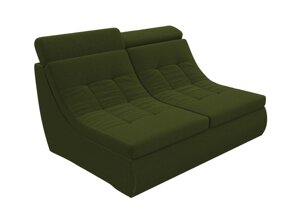 Модуль Холидей Люкс раскладной диван, микровельвет, зеленый
