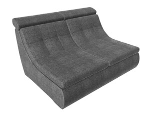 Модуль Холидей Люкс раскладной диван, рогожка, серый