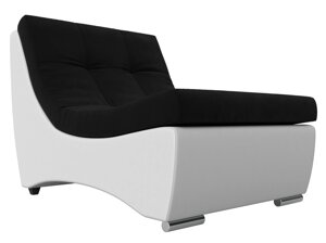 Модуль Монреаль кресло, микровельвет, черный, белый