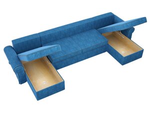 П-образный диван Элис | Голубой
