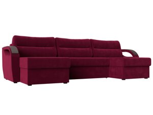П-образный диван Форсайт | Бордовый