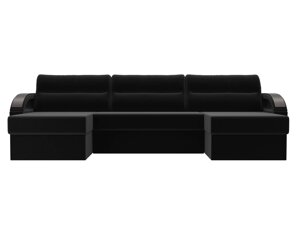 П-образный диван Форсайт | Черный