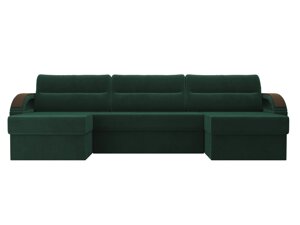П-образный диван Форсайт | Зеленый