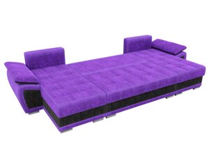 П-образный диван Нэстор | Фиолетовый | Черный