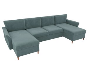 П-образный диван София | бирюзовый