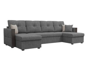 П-образный диван Валенсия | Серый