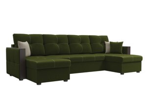 П-образный диван Валенсия | Зеленый