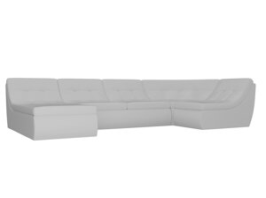 П-образный модульный диван Холидей | Белый