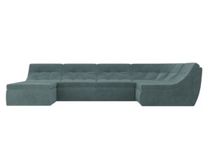 П-образный модульный диван Холидей | бирюзовый