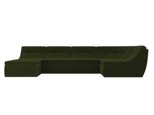 П-образный модульный диван Холидей | Зеленый