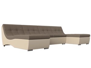 П-образный модульный диван Монреаль | Корфу 03 | бежевый