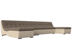 П-образный модульный диван Монреаль Long | Корфу 03 | бежевый