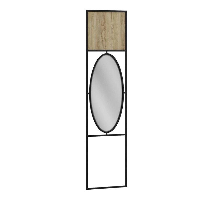 Панель для прихожей с зеркалом Loft Дуб Натур от компании M-Lion мебель - фото 1