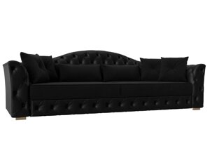 Прямой диван Артис | Черный | Черный