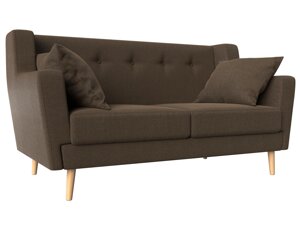 Прямой диван Брайтон 2 | Коричневый