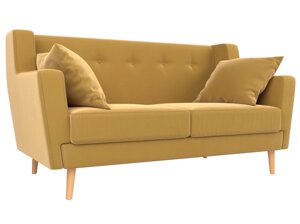 Прямой диван Брайтон 2 | Желтый