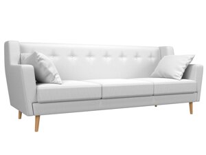 Прямой диван Брайтон 3 | Белый