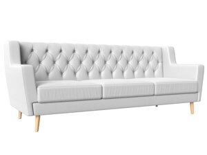 Прямой диван Брайтон 3 Люкс | Белый
