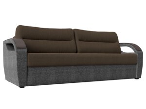 Прямой диван Форсайт | коричневый | Серый
