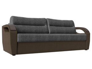 Прямой диван Форсайт | Серый | коричневый