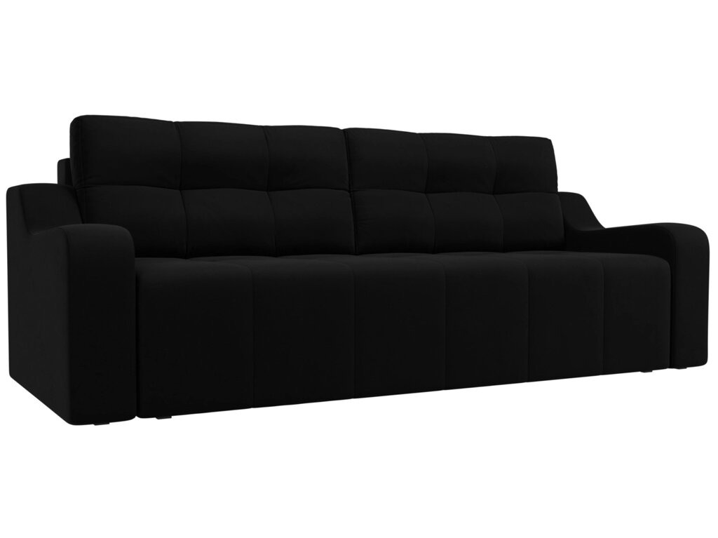 Прямой диван Итон | Черный от компании M-Lion мебель - фото 1