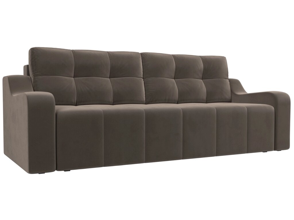 Прямой диван Итон | Коричневый от компании M-Lion мебель - фото 1