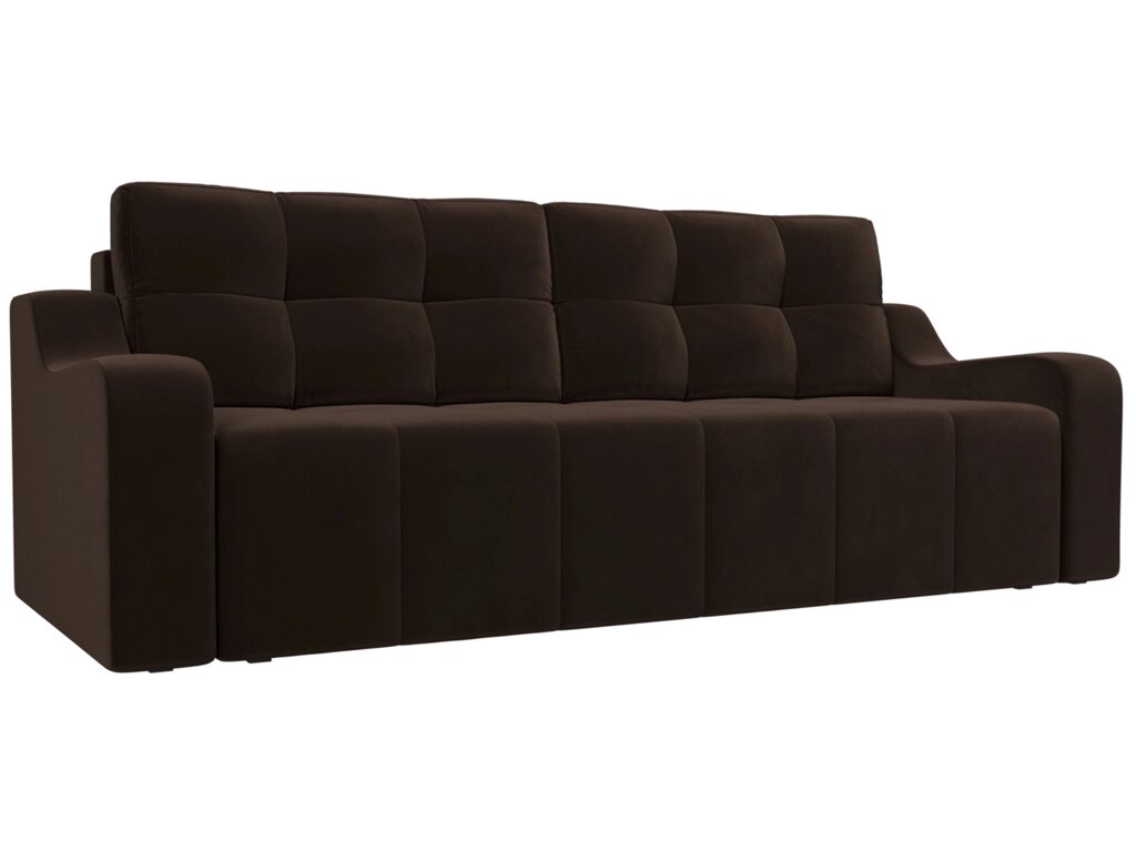 Прямой диван Итон | Коричневый от компании M-Lion мебель - фото 1