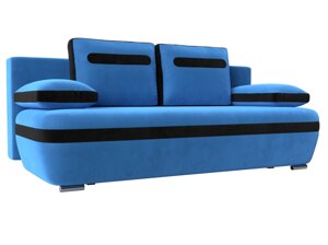 Прямой диван Каир | голубой | черный