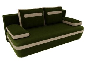 Прямой диван Каир | Зеленый | Бежевый