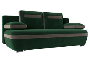 Прямой диван Каир | зеленый | коричневый