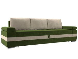Прямой диван Канкун | Зеленый | Бежевый