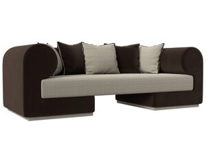 Прямой диван Кипр | Корфу 02 | коричневый