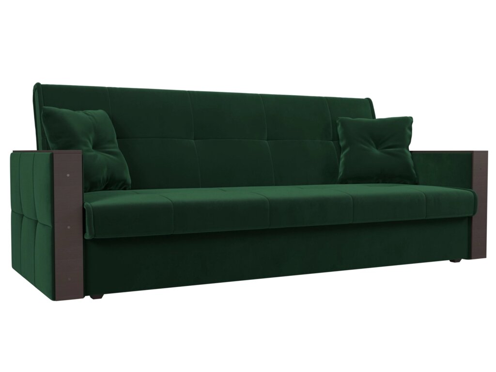 Прямой диван книжка Валенсия | Зеленый от компании M-Lion мебель - фото 1