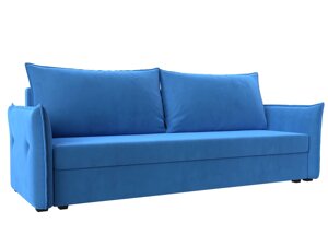 Прямой диван Лига-004 | Голубой