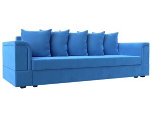 Прямой диван Лига-005 | Голубой