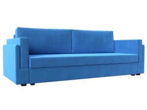 Прямой диван Лига-007 | Голубой