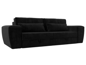 Прямой диван Лига-008 | Черный