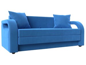 Прямой диван Лига-014 | Голубой