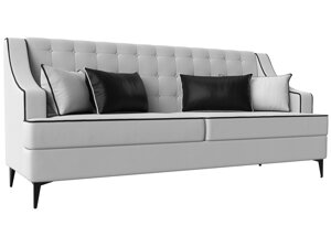 Прямой диван Марк | Белый | Черный