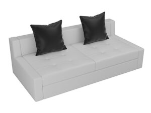 Прямой диван Мартин | Белый | Черный