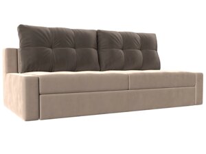 Прямой диван Мартин | бежевый | коричневый