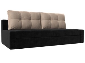 Прямой диван Мартин | Черный | Бежевый