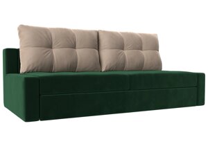 Прямой диван Мартин | Зеленый | Бежевый