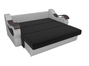 Прямой диван Меркурий 120 | Черный | Белый