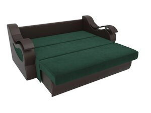 Прямой диван Меркурий 120 | зеленый | коричневый