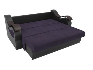 Прямой диван Меркурий 140 | Фиолетовый | Черный